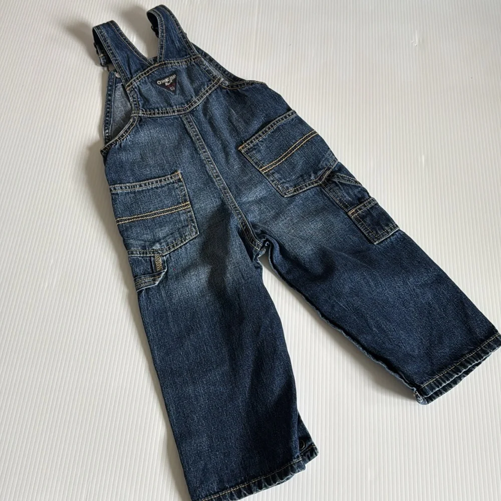 OshKosh B'Gosh Denim Overalls.  Size 24 months